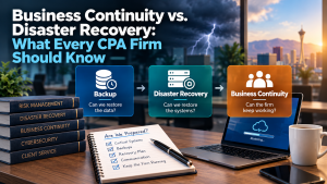 Business Continuity vs. Disaster Recovery: What Every CPA Firm Should Know